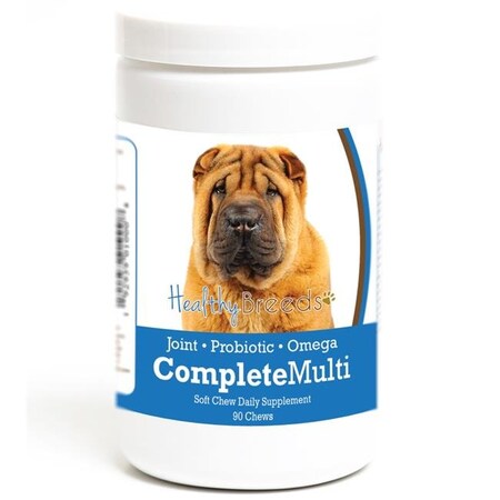 Healthy Breeds Healthy Breeds 192959010008 Chinese Shar Pei all in one Multivitamin Soft Chew - 90 Count 192959010008